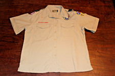 Boy Scouts of America BSA Women's Shirt Tan Large Vented Poly Microfiber