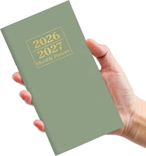 Pocket Calendar 2026-2027 for Purse, Two Year Monthly Planner Pocket Size, Jan 2