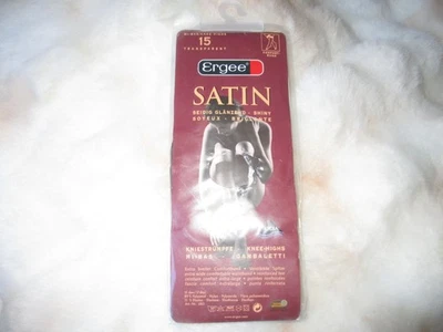 Kniestrümpfe "SATIN" von Ergee transparent 15 Größe 39-42 graphit - Bild 1 von 2