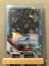 Topps Chrome UCL 21/22 Amadou Onana Auto LOSC Lille Autograph Aqua Rookie 