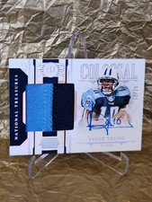 2025 National Treasures Vince Young COLOSSAL PATCH On Card Auto 12/25 Titans 