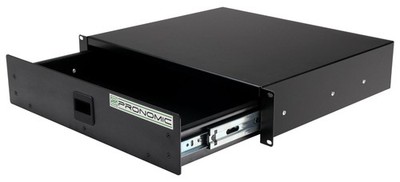 Rackschublade 2HE 19'' Snaplock Auszug DJ PA Studio Mixer PC Rack Case Schublade