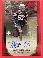 2017 Certified Taco Charlton Potential Signatures Auto Mirror Red /75 #CPS-TC