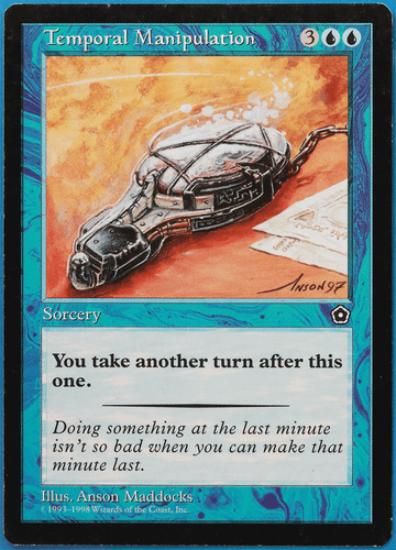 Temporal Manipulation Portal Second Age PLD Blue Rare CARD (505390) ABUGames - Picture 1 of 2