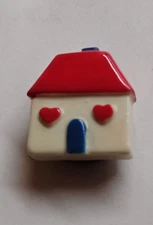 Novelty House Home Hearts Button Cover