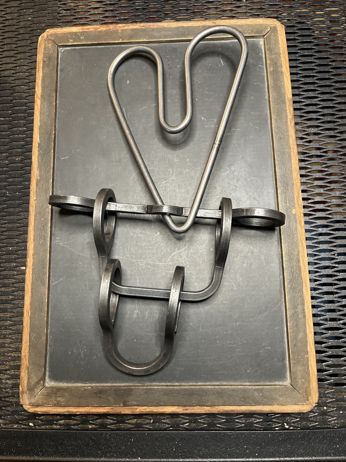 Tucker-Jones House Iron Heart Wrought Iron Tavern Puzzle Blacksmith Made In USA