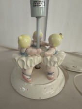Vintage Charpente Child  s Nursery Lamp Ballet Dancers