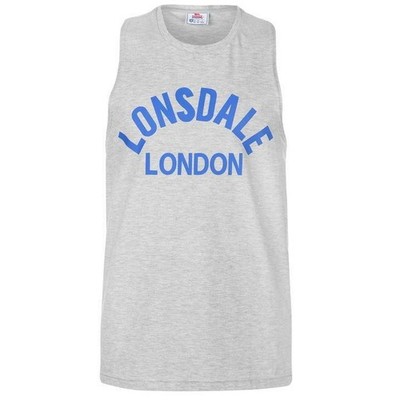 Lonsdale London tank top muscle shirt muscle shirt sleeveless T shirt grey L