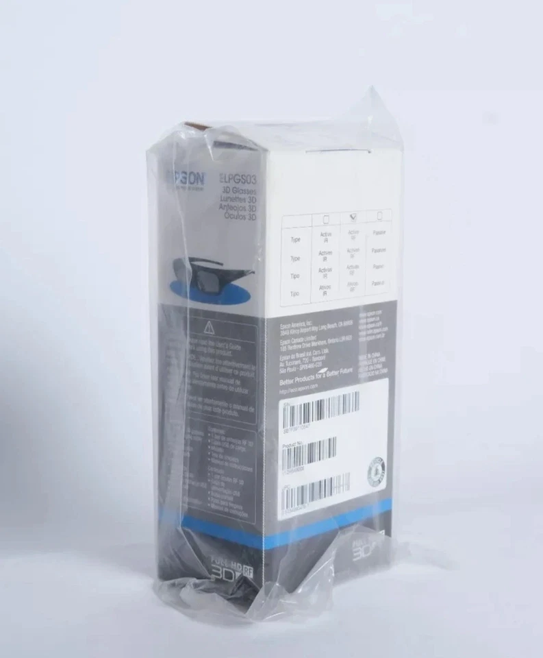 Epson ELPGS03 Active 3D RF Glasses - Genuine & New - Image 2 of 3