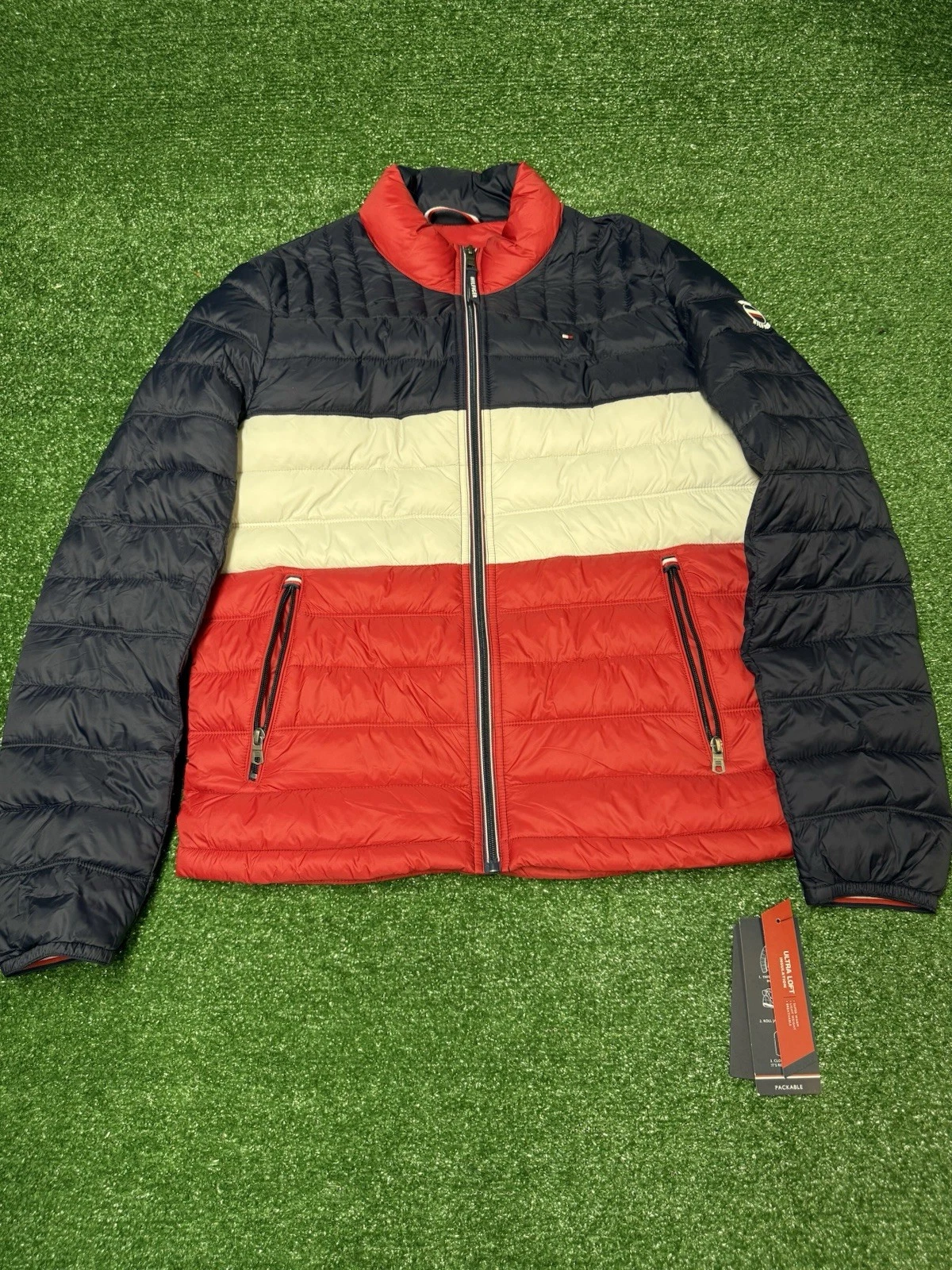Tommy Hilfiger Ultra Loft Packable Colorblock Puffer Jacket Men’s Size S