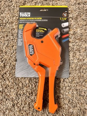 Klein Tools 50044 Ratcheting PVC Pipe Cutter, 1-1/4 in Max Capacity