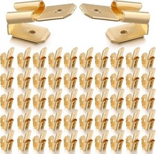 Piggyback Spade Connectors 50 Pcs Brass Quick Splice 3 Way Adapter Dual Male