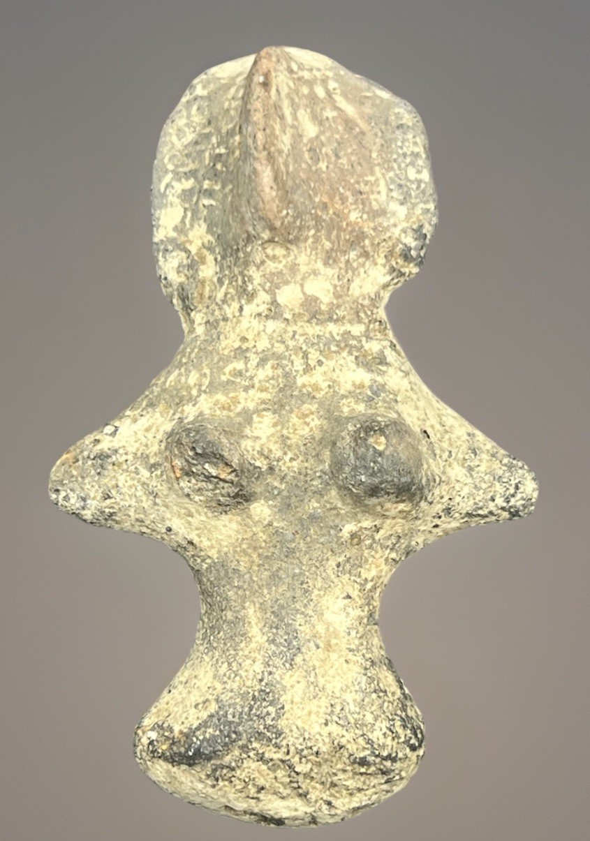 Antigua estatua de terracota del valle del Indo figura votiva ídolo de terrac...