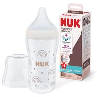 Nuk Perfect Match Babyflasche 260Ml Control Anticolic Silikon Regenbogen