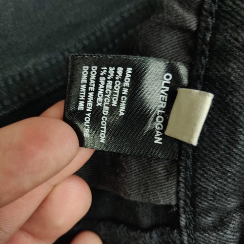 Jeans Oliver Logan donna 28 nero Crosby rilassato conico invecchiato orli sfilacciati - Foto 10 di 16