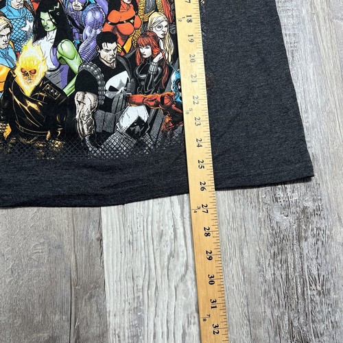 Marvel Mens Gray Graphic T Shirt Marvel Superheroes- Size Small Short Sleeve - Picture 6 of 6