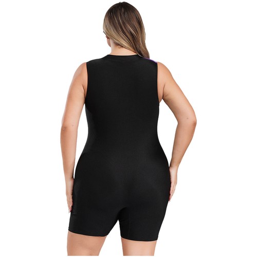 CHICTRY Damen Schwimmanzug Ärmellos Trikot Sport Boyleg Einteiler Badebekleidung - Bild 33 von 45