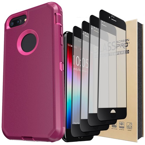 For iPhone 7/7+/7 Plus Protective Case Hybrid Rugged Cover / Screen Protector - Picture 38 of 55