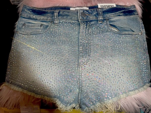 Victoria’s Secret rhinestone cutoff Jean shorts size 8 - Picture 5 of 5