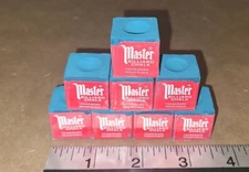 Master blue pool billiard table cue chalk - 8 cubes for 1 price - New