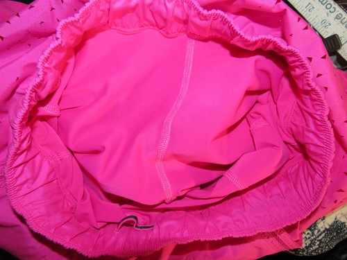 Lululemon 4 In A Flash Skirt Paris Perfection Laser Cut Hot Pink EUC! Rare! - 第 8/13 張圖片
