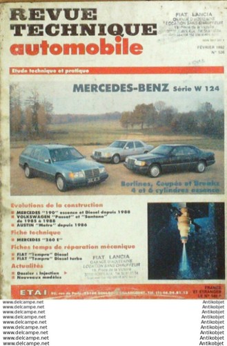 Revue Technique Automobile Mercedes-Benz W124 190 VW Passat Fiat Tempra  #536 - Picture 1 of 4