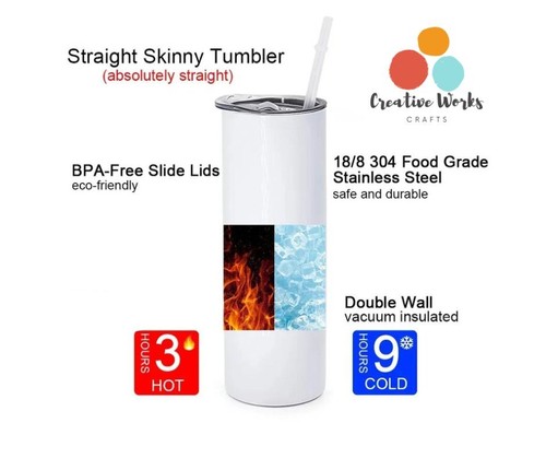 Hard Rock, Heavy Metal Skinny Steel Tumbler with Straw - Picture 2 of 2