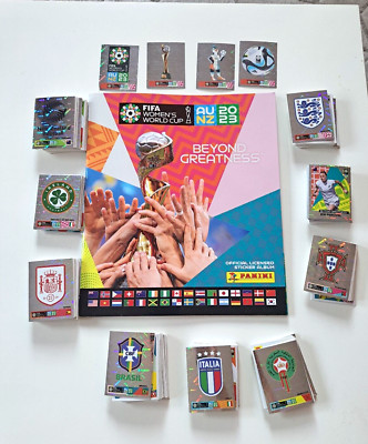 Panini Women World Cup 2023 Australia New Zealand, ALL 580 Stickers + Album