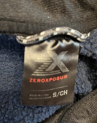 ジャケット　4 ZeroXposur Small Navy Blue Men's Jacket Zippered Coat | eBay