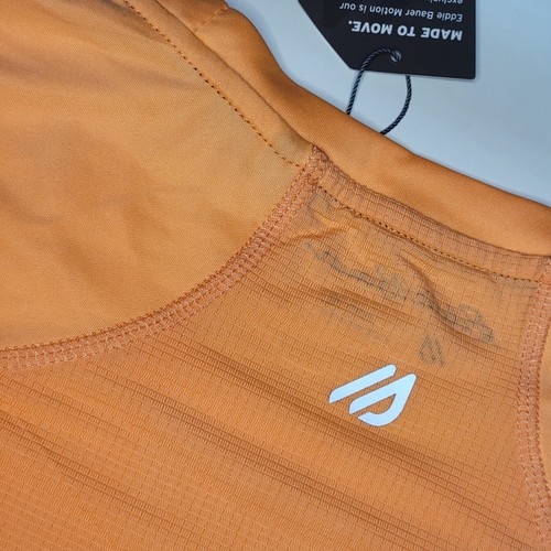 Eddie Bauer Motion Men's Small Active T Shirt Athletic Freedry Orange New Tags - Picture 7 of 8