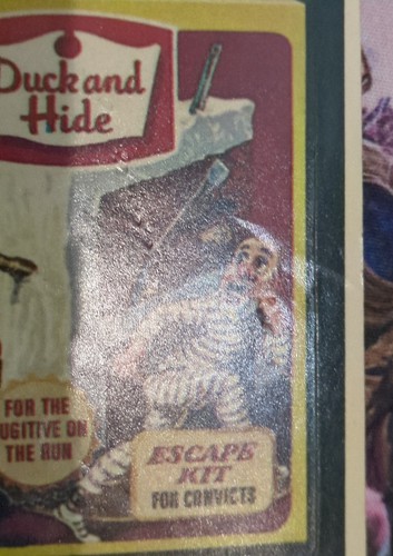 "Wacky Packages 1980 tercera serie "PATO Y ESCONDITE" #184 tarjeta adhesiva C. - Imagen 6 de 6
