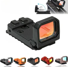 Tactical Flip Up Red Dot Sight Holographic Reflex Scope for 20mm Picatinny Rails