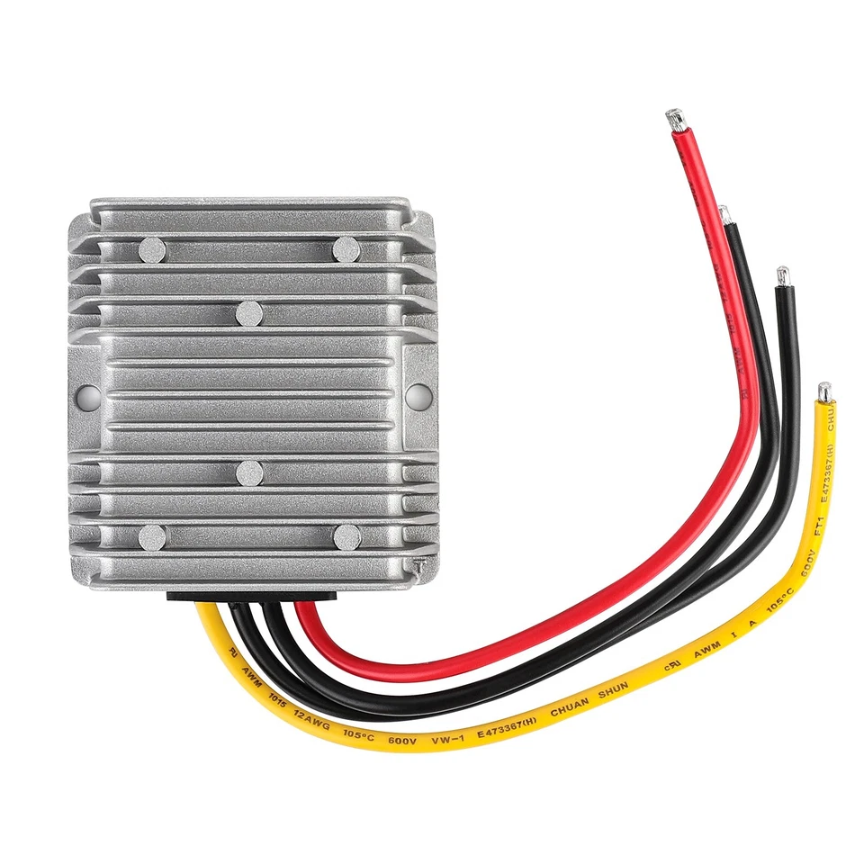 Regulador de voltaje reductor convertidor DC 24V a DC 12V 30A 360W IP68 impermeable Foto 2 de 4