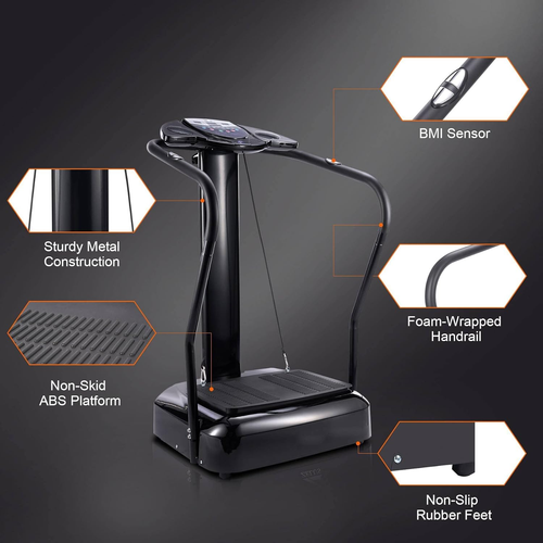 2000W Whole Body Vibration Platform Exercise Machine with MP3 Player (180 Speed - Picture 5 of 12