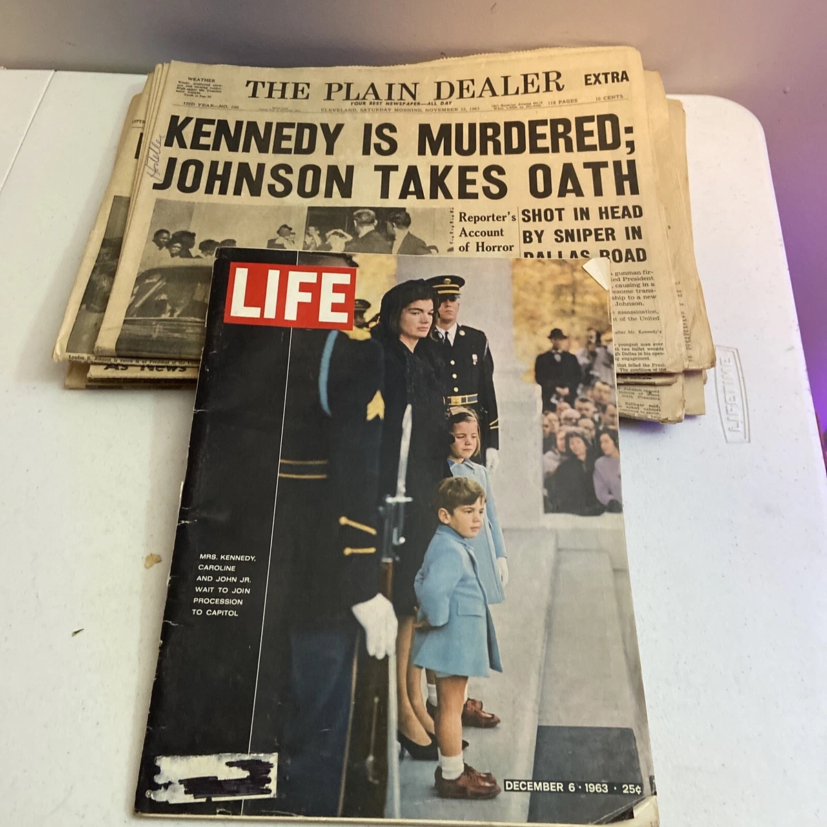 Kennedy Assassination 12 Newspapers Magazine Johnson Presidential History  1963 | eBay
