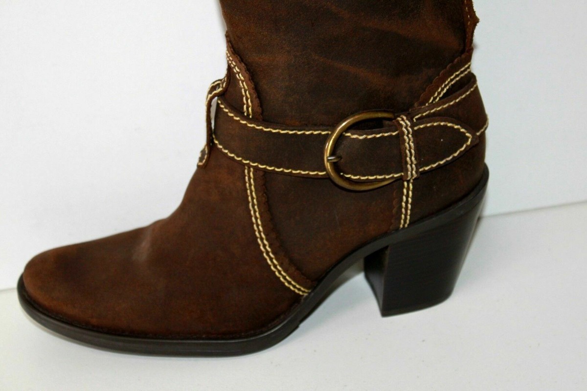Bottes Cavalières Geox Marron - Taille 39, Cuir, état Neuf, Talons Confortables