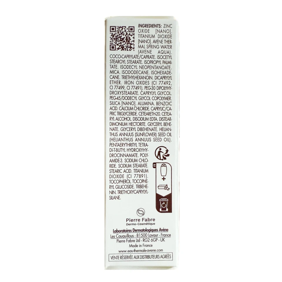 Fluido mineral tintado AVENE muy alta protección FPS 50+ 40 ml 1,3 fl. oz exp:03/28 Foto 2 de 3