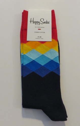 Happy Socks Men's Classic Crew Sock, Shoe Size 10 - 13 Soft Cotton 1 Pack - Picture 376 of 505