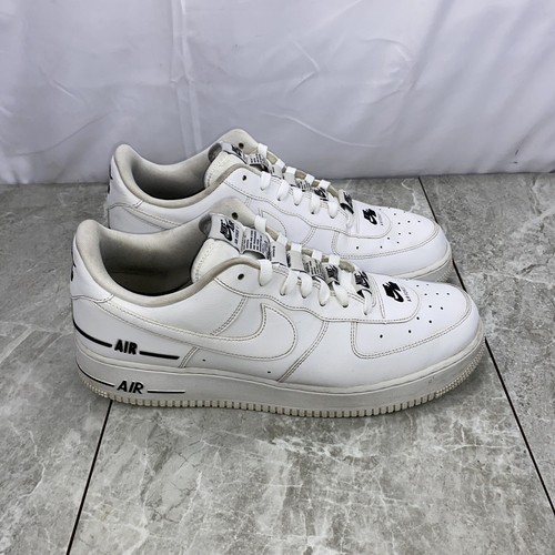 Nike Air Force 1 Double Air Added Shoes Men's Size 12 White Black Low CJ1379-100 - Picture 4 of 9