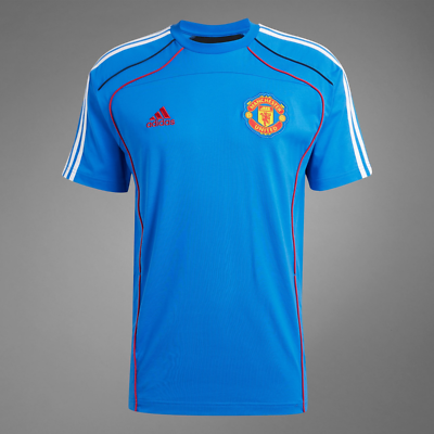 Manchester United adidas シャツ 青 adidas Manchester United UBP Short Sleeve T-shirt Blue