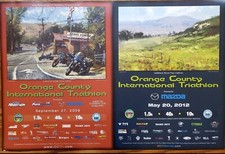 2 Orange County Int'l Triathlon Official Posters Cook's Corner 2009 2012 J. Horn
