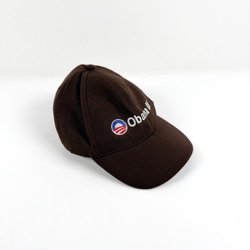 Vintage Obama 2008 braune Baseballmütze Trucker Sport Athletik Kappe