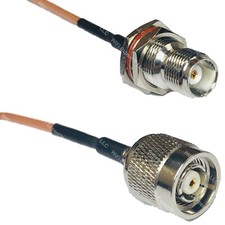 RG316 TNC FEMALE BULKHEAD to RP-TNC MALE RF Cable Rapid-SHIP LOT