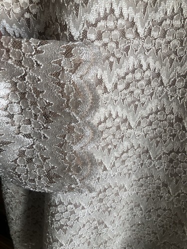 dress barn Woman 18/20 3/4 Champagne 3/4 SLV Lined Lace Top Rayon BL EUC Lovely - Picture 4 of 13