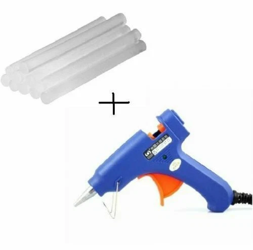 PISTOLA ELETTRICA PER COLLA A CALDO INCOLLATRICE TERMOCOLLANTE  10 STICK OMAGGIO