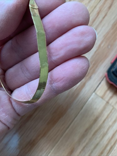10K Yellow Gold 7 Inch Bracelet for Scrap (Kinks) 3.21 Grams 6 Mm - Picture 4 of 7