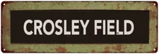 CROSLEY FIELD Trollery Bus Roll Vintage Metal Sign 106180072021