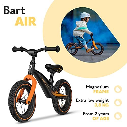 Rueda LIONELO Bart Air desde 2 años hasta 30 kg, marco de magnesio, ruedas de 12 pulgadas - Imagen 6 de 7