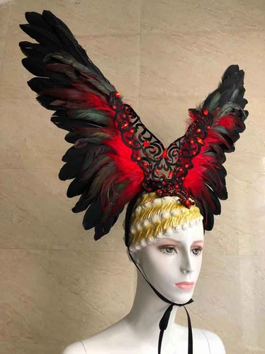 Espectáculo de Baile Pluma Tocado Ropa Accesorios Fiesta Festival Halloween Sombrero - Imagen 4 de 13