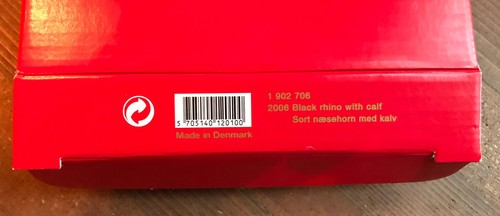 Bing And Grondahl B&G - Mother's Day Plate 2006 Black Rhino with Calf - Boxed - Picture 9 of 9